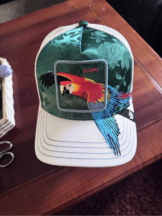 Goorin Bros. Other - Goorin Bros "Honduras Macaw" Parrot Bird GUAPO Embroidered Hat White Green NWT